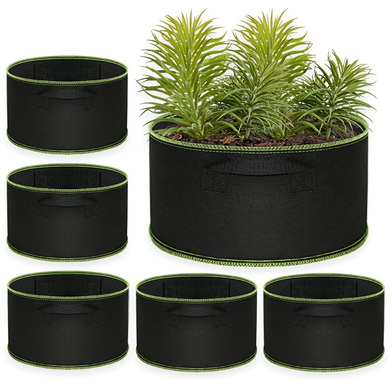 3-Pack 75 Gallon Plant Grow Bags Heavy Duty (34x20 inch) Reusable Fabric  Plant Pots for Tomato,Potato Planter,Flower Pot,Herbs Vegetables Planter