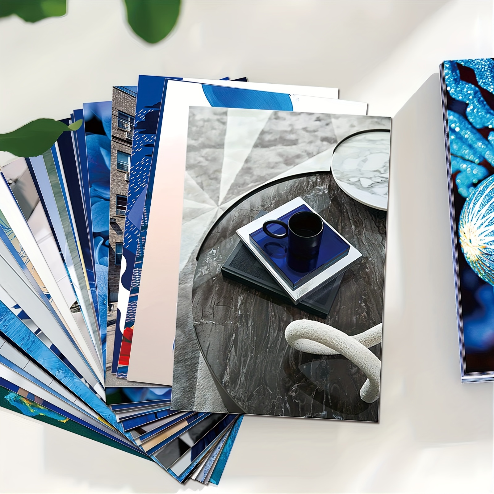 50 Stück 15 2 X 10 2 Cm Blaue Wand collage set Ästhetische - Temu Austria