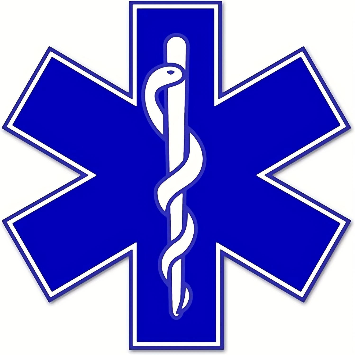 Premier secouriste - ambulancier - caducée - infirmière - pompier - médecin  - autocollant de voiture autocollant de fenêtre autocollant de voiture