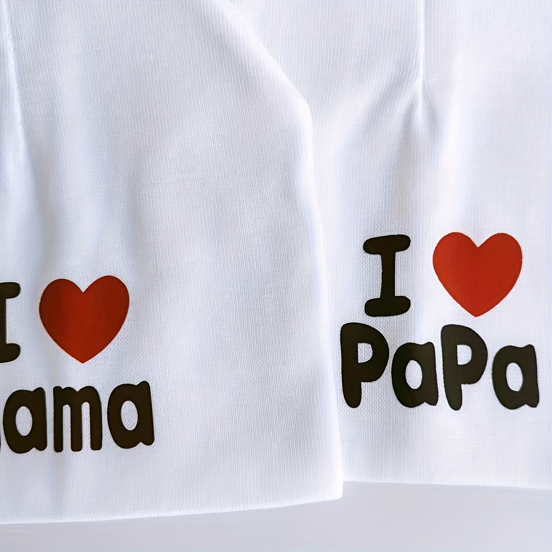 Bonnet Pour Enfants 1 Pièce I Love Mama Papa Chapeau Pour - Temu