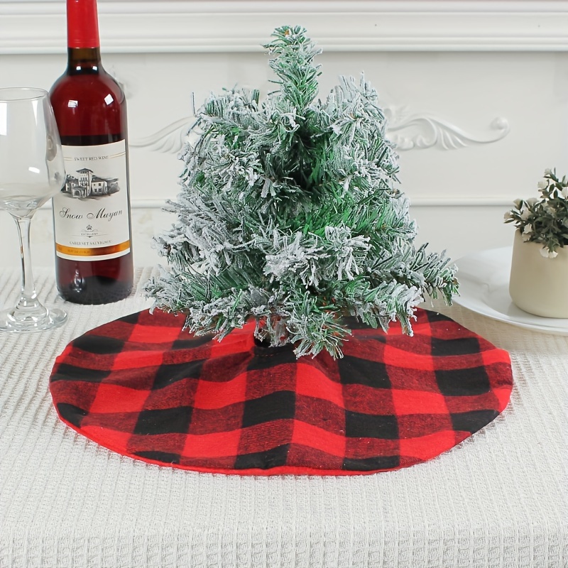 buffalo plaid mini tree skirt