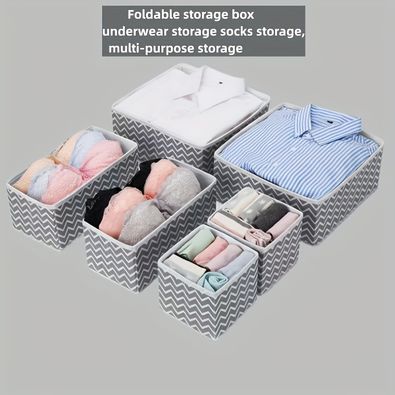 Sous-vêtements De Rangement Trois Pièces Ensemble Sous-Vêtements Finition  Boîte De Rangement de Chambre À Coucher À La Maison Panier De Rangement  Chaussettes de Soutien-Gorge de Compartiment De Stockage - AliExpress