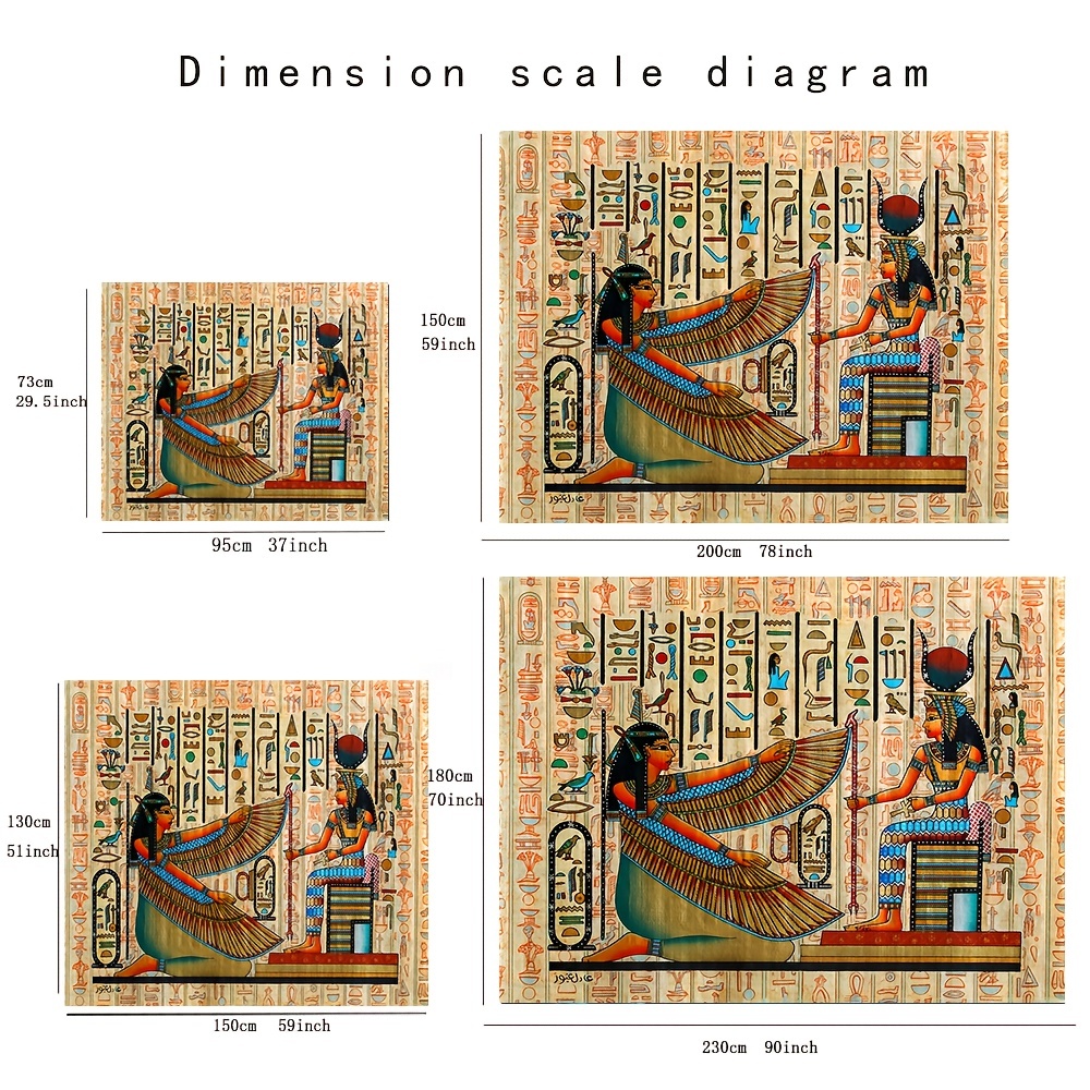 1pc エジプトのタペストリー寮の装飾壁掛け古代宗教史桃のスキン