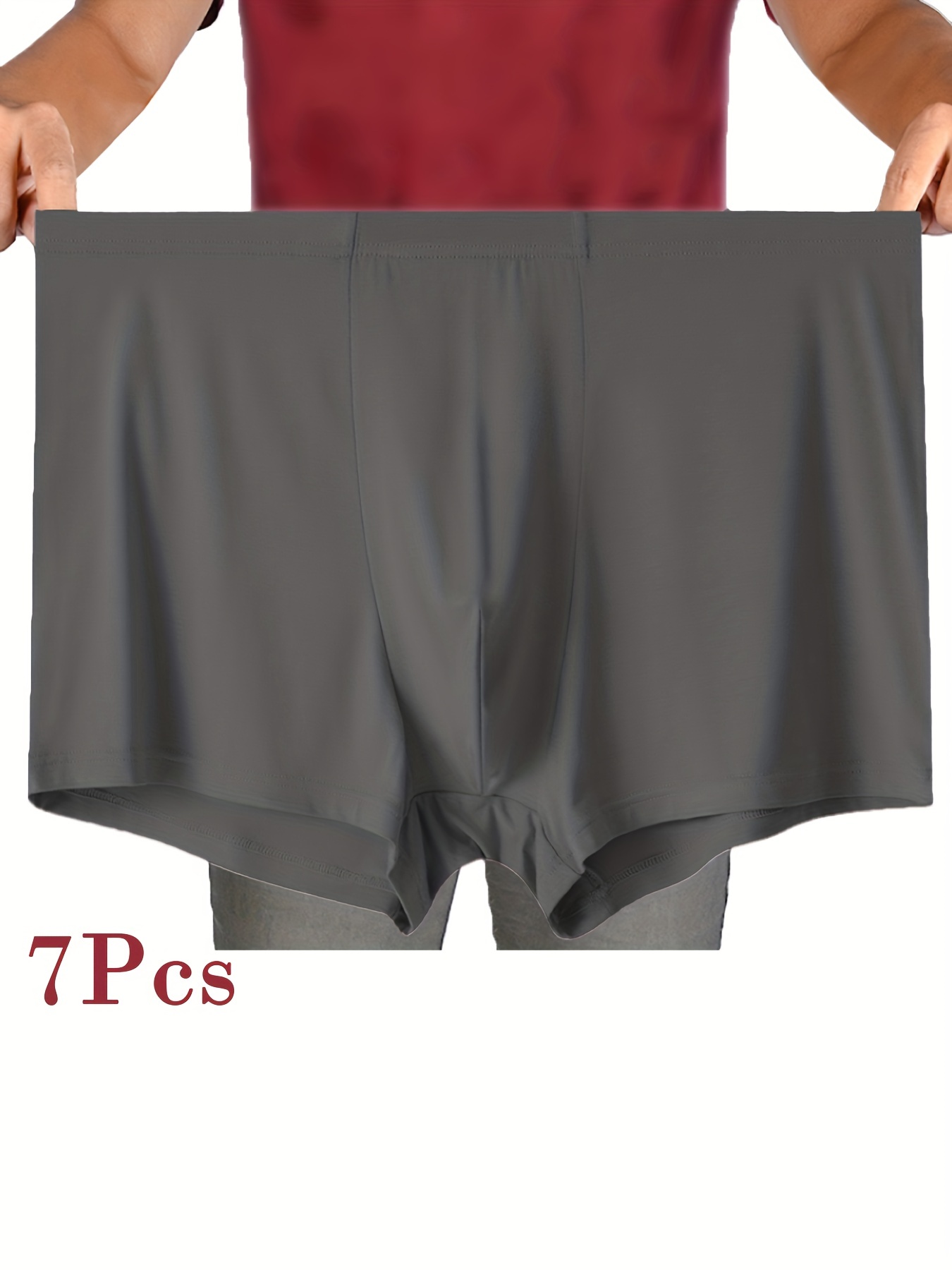 Men's Plus Size Boxer Briefs Breathable Comfy Sweat - Temu