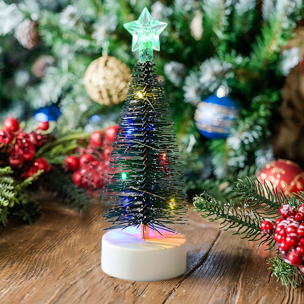 卓上 ミニクリスマスツリー デコレーション 3本セット - 置物