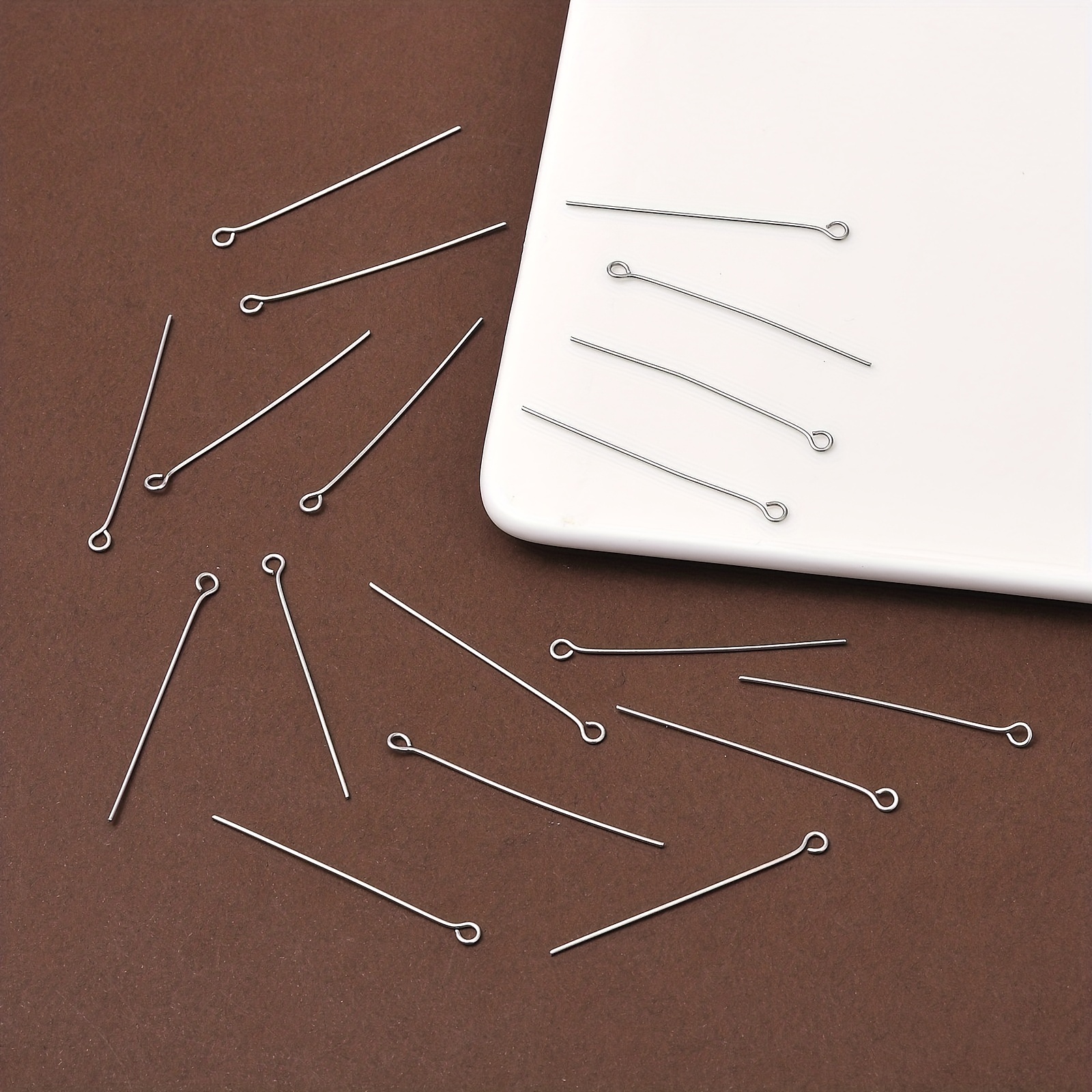 About Stainless Steel Eye Pins 9 Needles Eye Head Pins - Temu