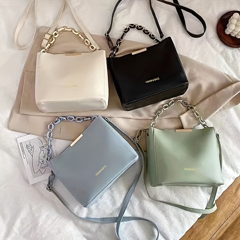 Women's Crossbody Sling Bag PU Leather Mini Purse Bucket Phone Fashion  Handbags