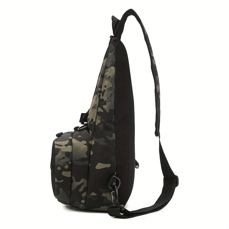 Polyester Outdoor Travel Bags, Ergonomic Adjustable Shoulder Strap  Multi-functional Fishing Bag, For Wild Fishing Sea Fishing Black