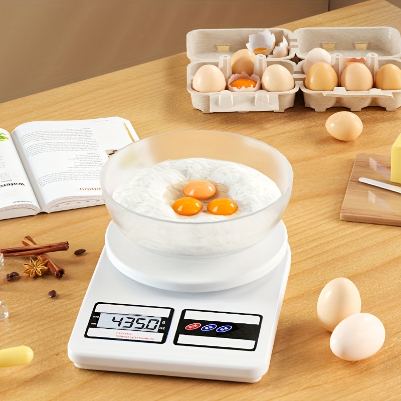 Generic Electronic Kitchen Digital Weighing Scale, Multipurpose  (White, 10 Kg) : Home & Kitchen