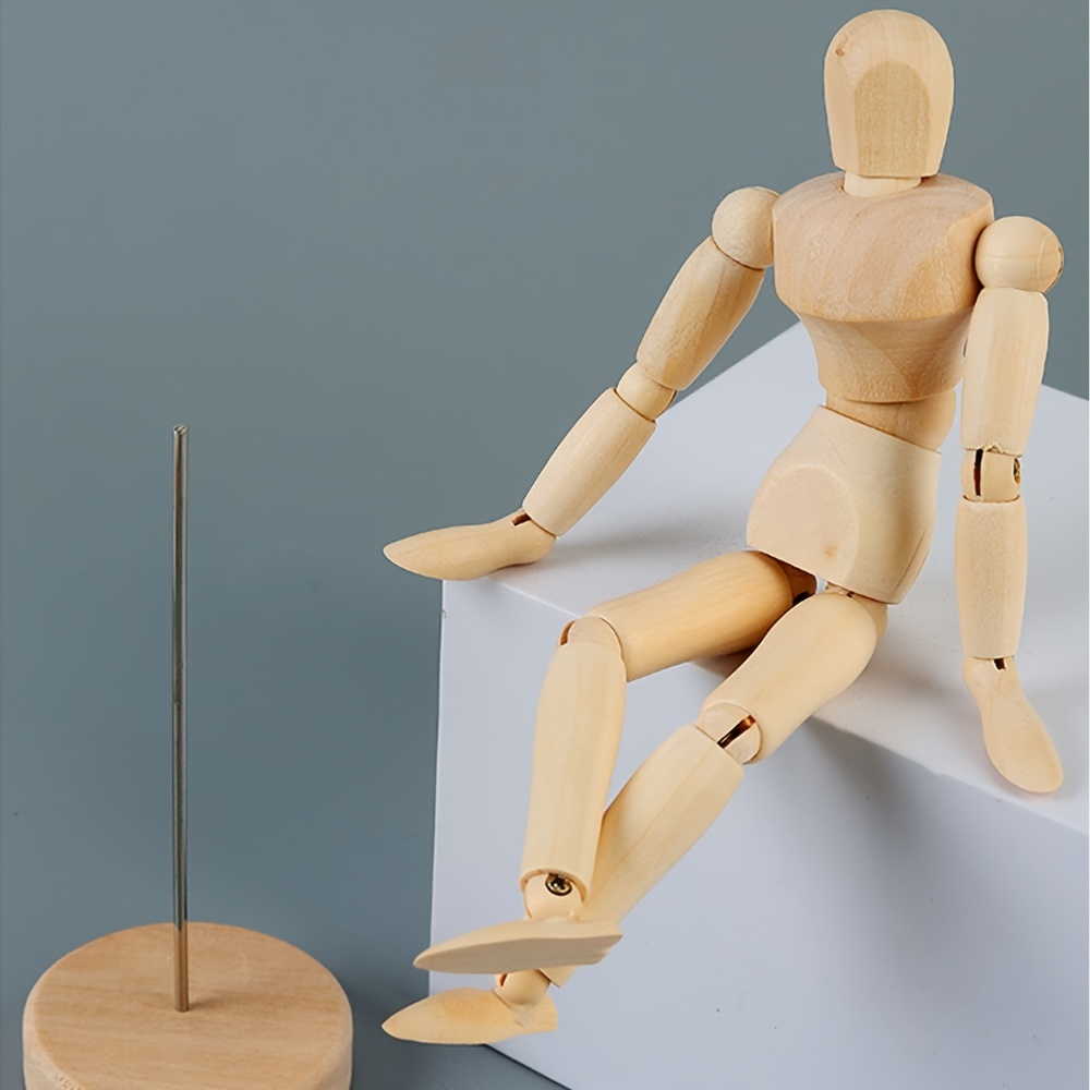 Wooden Figure Wooden Hand Joints Flexible And Movable - Temu