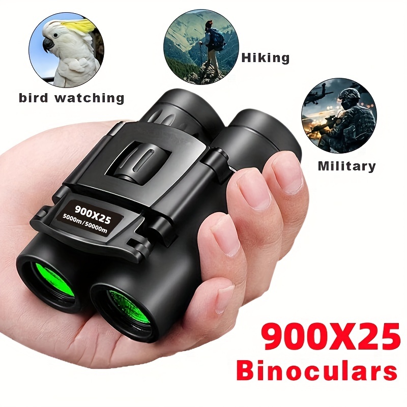 Prismáticos profesionales HD de 10 x 50 para adultos, vista grande y lente  BAK4 FMC binocular con visión clara de poca luz, binoculares impermeables