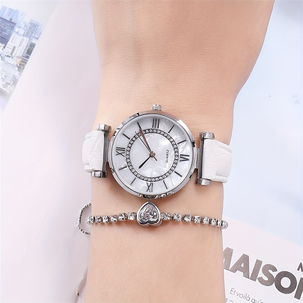 Women's marble 2025 face watch