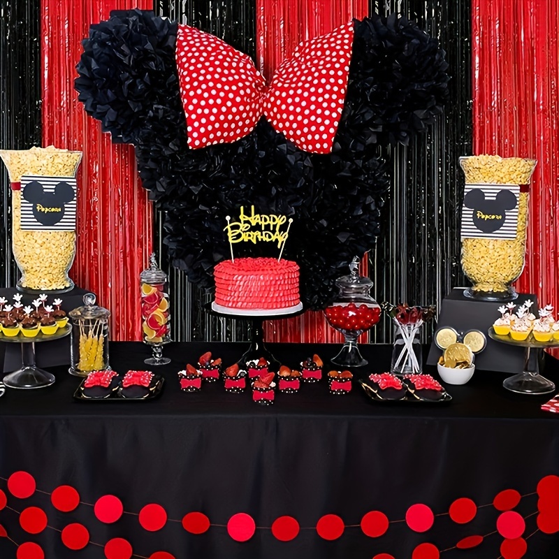 Las mejores ofertas en Telón de fondo de Minnie Mouse Decoración Fiesta de  Cumpleaños