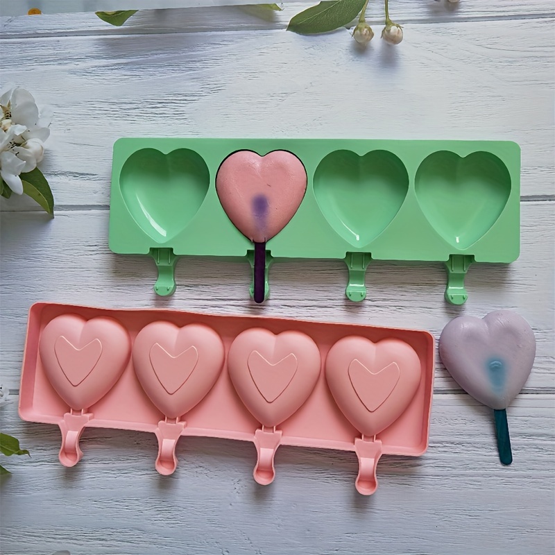 Multiple Heart Cakesicle Mold, Love Silicone Cake Molds