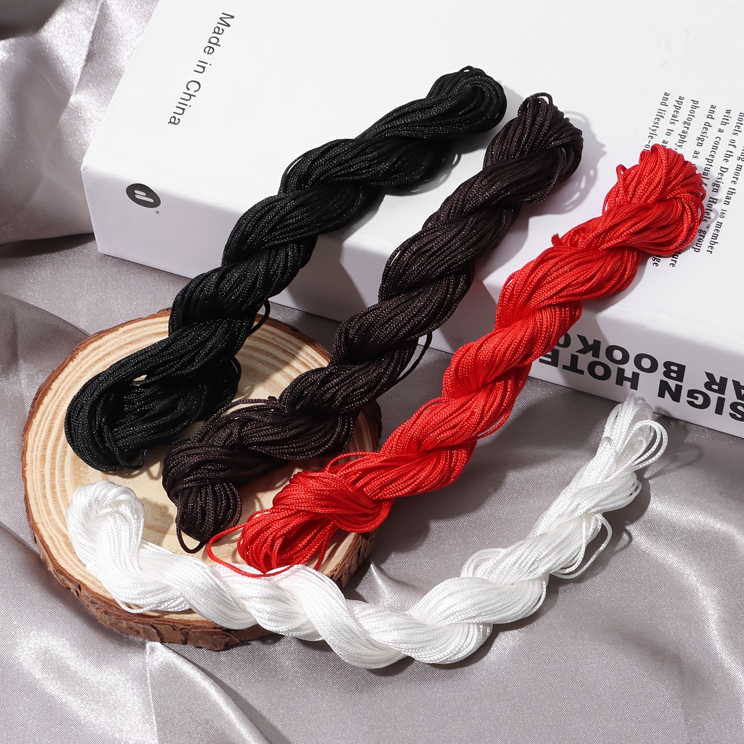 About 25 Meters Colorful Nylon Rope Braided Thread For Diy - Temu