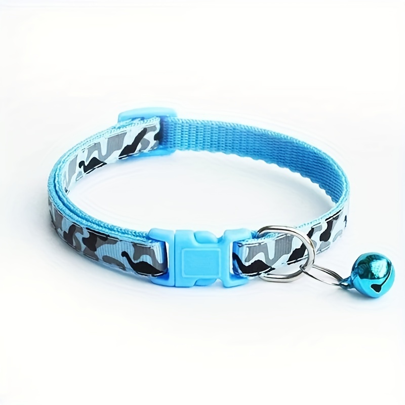 Teal camo dog top collar