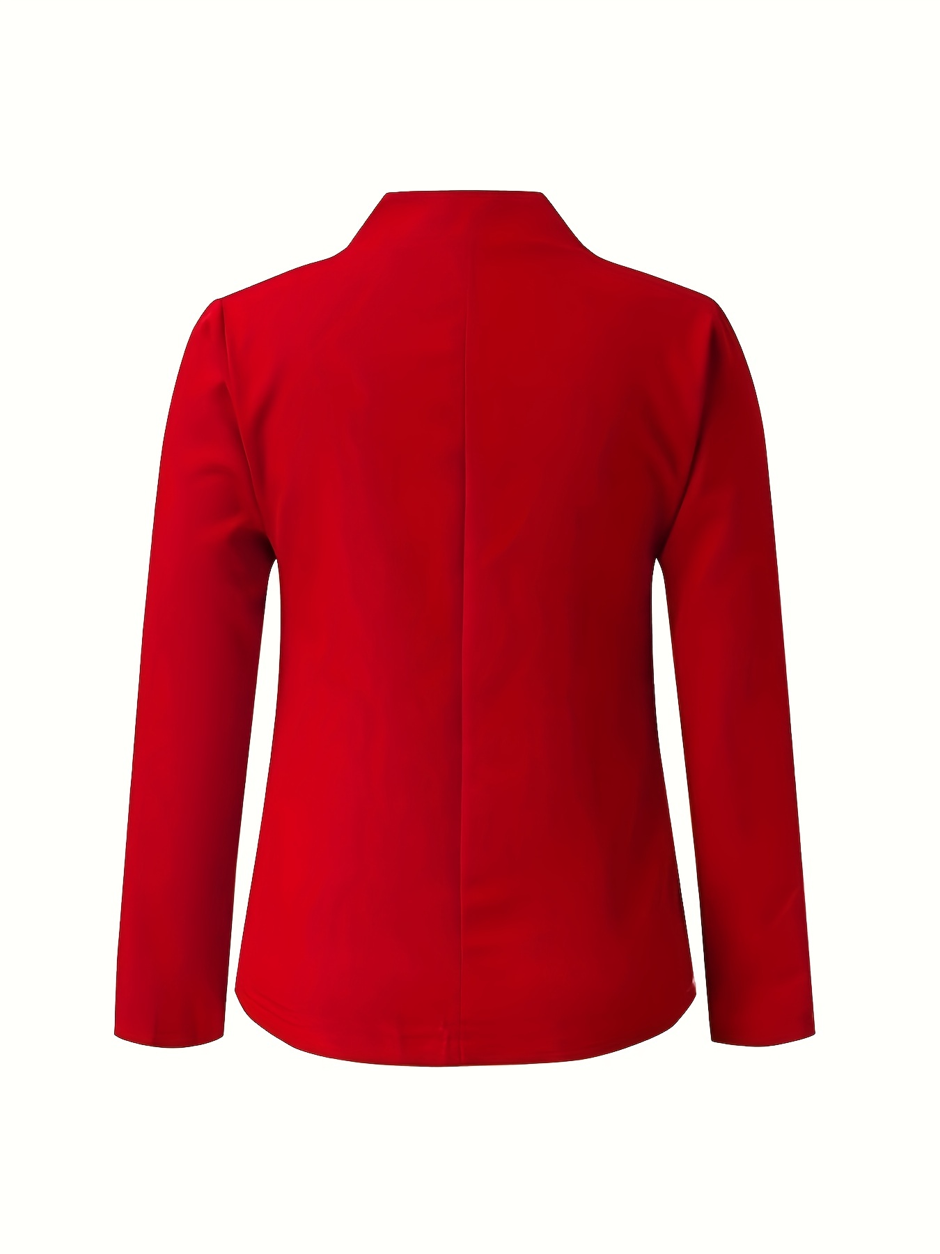 Casual Blazer Women's Plus Solid Long Sleeve Stretch Blazer