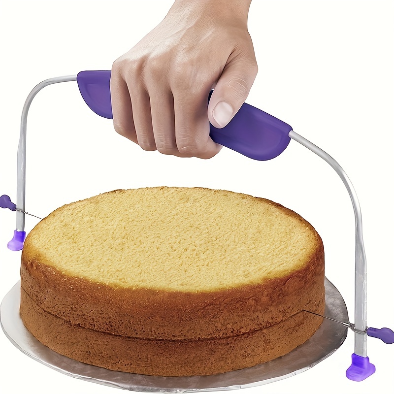 Double Wire Adjustable Cake Bread Cutter Bread Layered Tool Baking Slicer  Leveler Line Kitchen Cooking