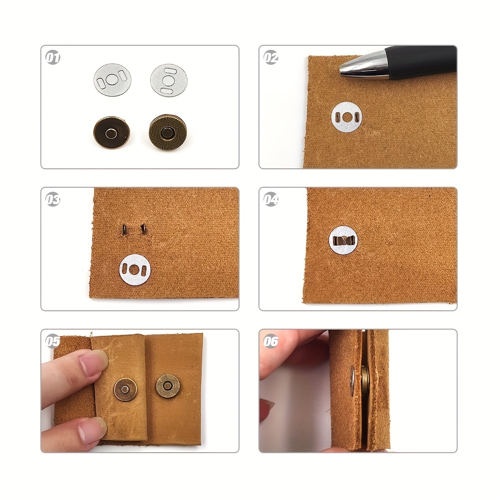 14 mm de espesor en el bolso botones magnéticos super delgada