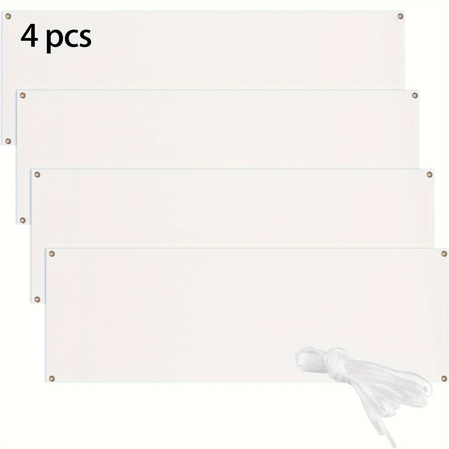 Polyester Cloth Blank Banners White Banner Signs With - Temu