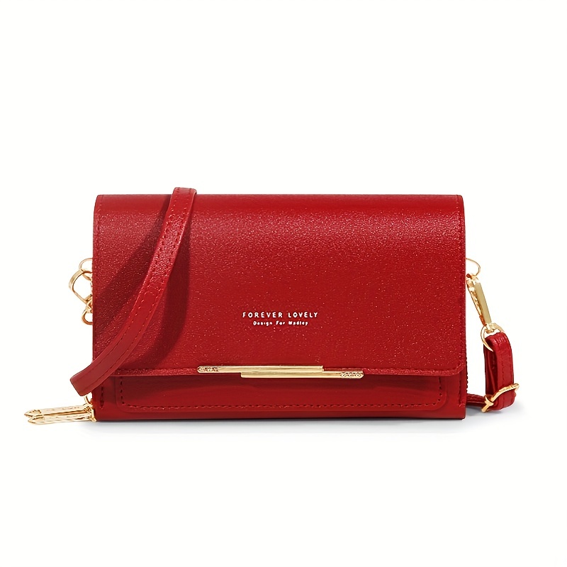Women's Small Crossbody Wallet, Multi Zipper Metal Decor Multi-function Shoulder  Bag For Phone, Portable Hand Bag - Temu