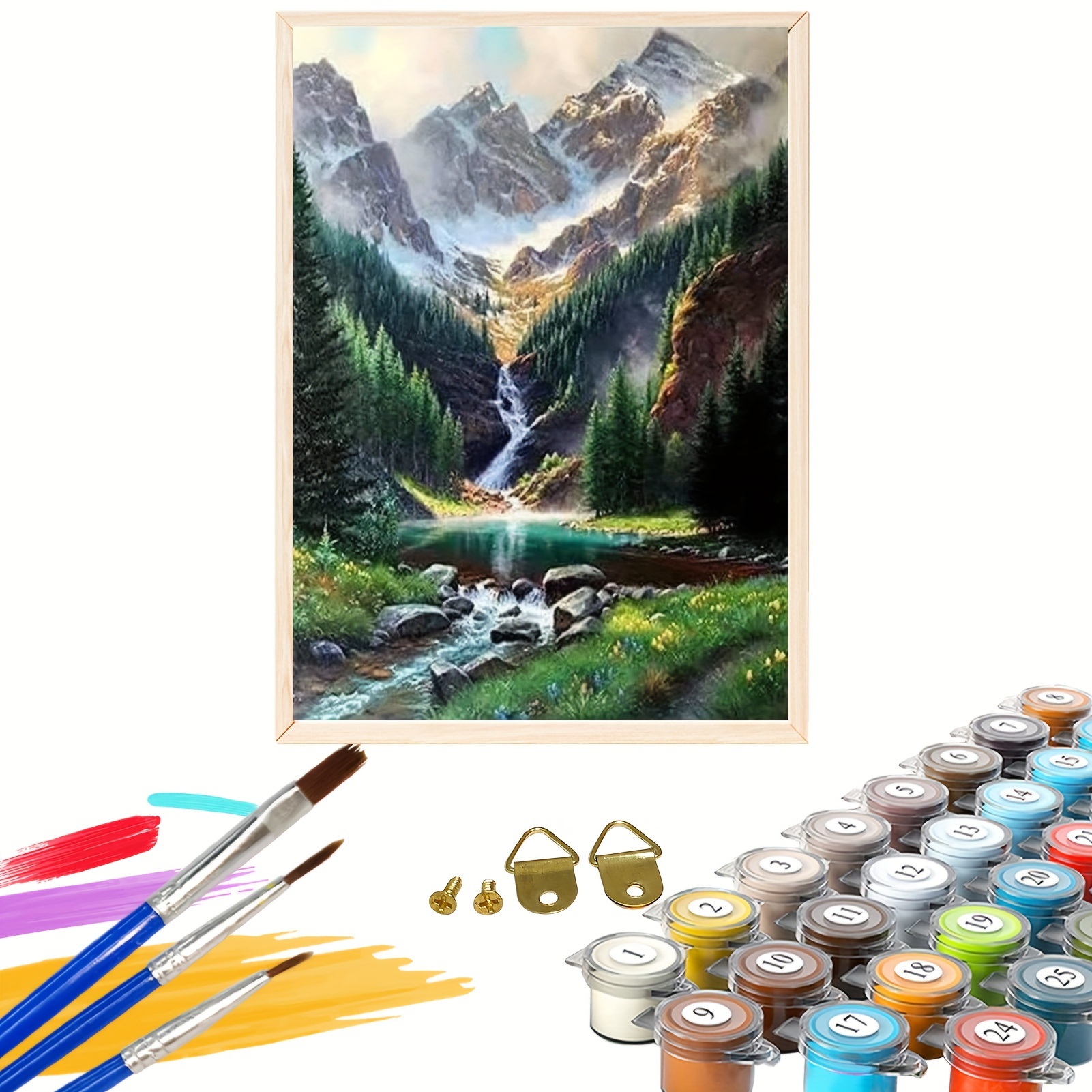  Landscape Paint by Numbers for Adults and Beginners