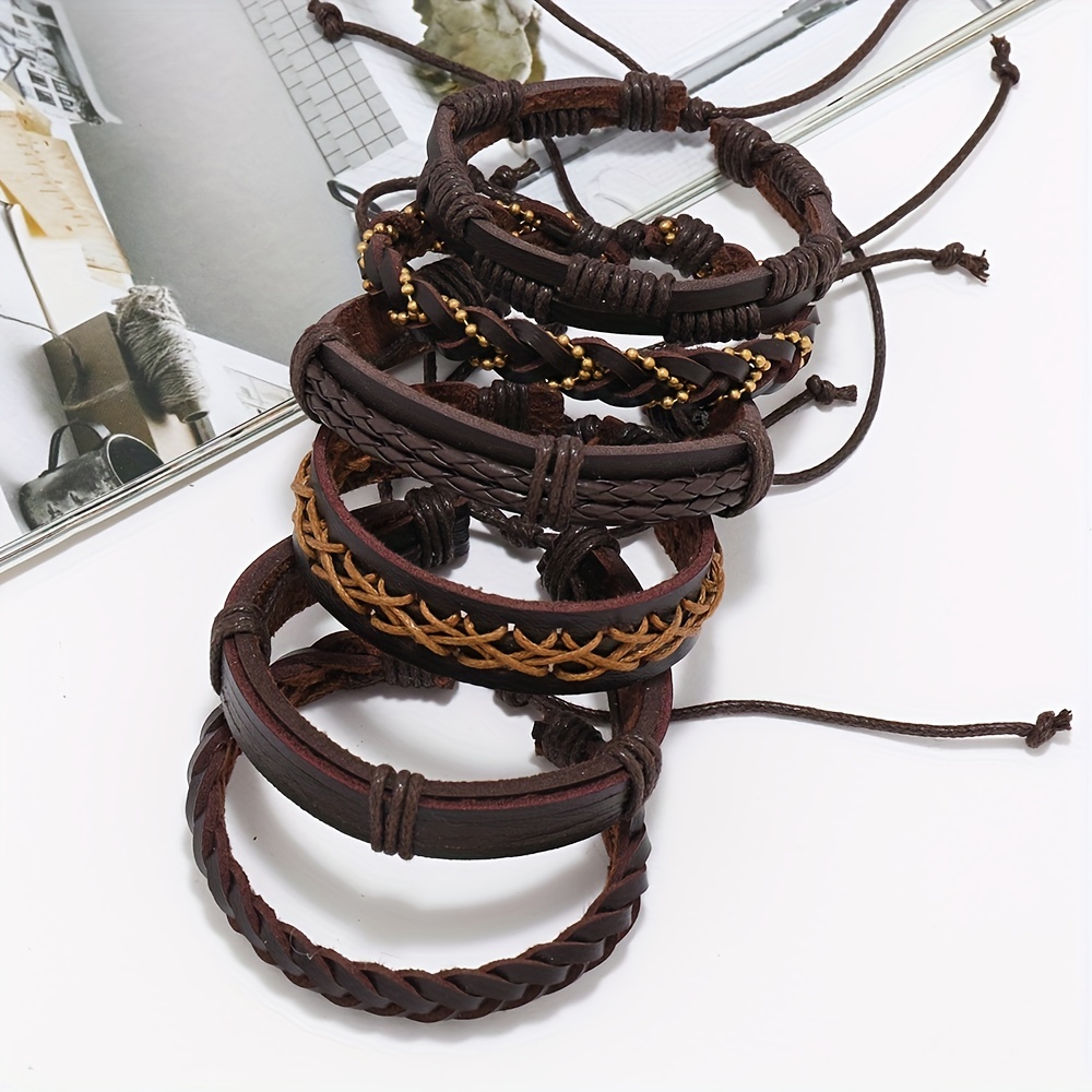 JewelrieShop Braided Leather Bracelet for Mens Women Woven Wrap Bracelet  Magnetic Lock Clasp Genuine Leather Bracelet Wristband Vintage Cuff Bracelet  Leather Jewelry Friendship Couple Bracelet (Black) : : Clothing,  Shoes & Accessories