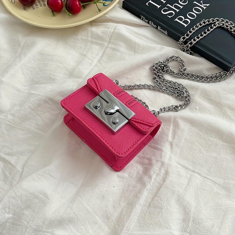 Mini Pu Leather Coin Purse With Keychain, Scarf Decor Earphone Bag,  Lipstick Bag With Snap Button, Car Key Bag Decoration Pendant - Temu United  Arab Emirates