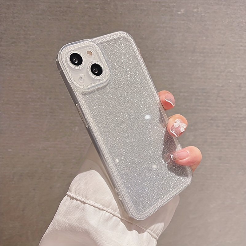 sparkle add phone clear glitter case Temu