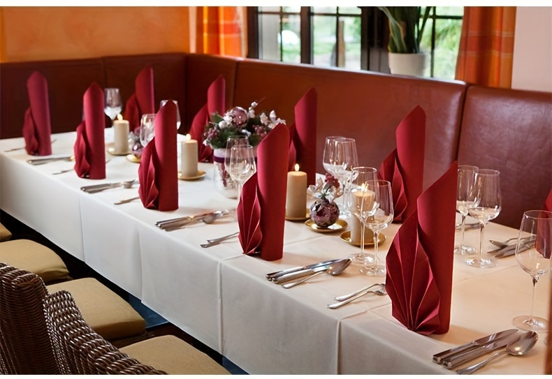  MFSMQJ 10 servilletas de tela para decoración de boda, 18.9 in,  para cocina, mesa, cena, suministros de restaurante, pañuelo de poliéster  (color: estilo cinco) : Hogar y Cocina