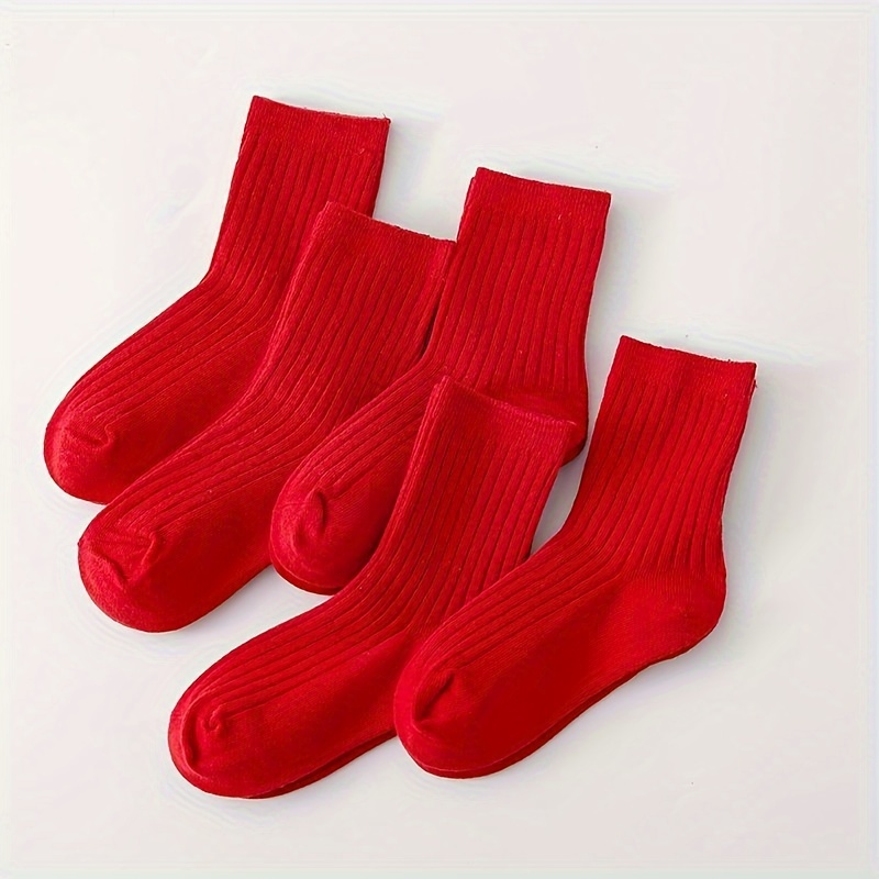 Calcetines Rojos Niños - Temu