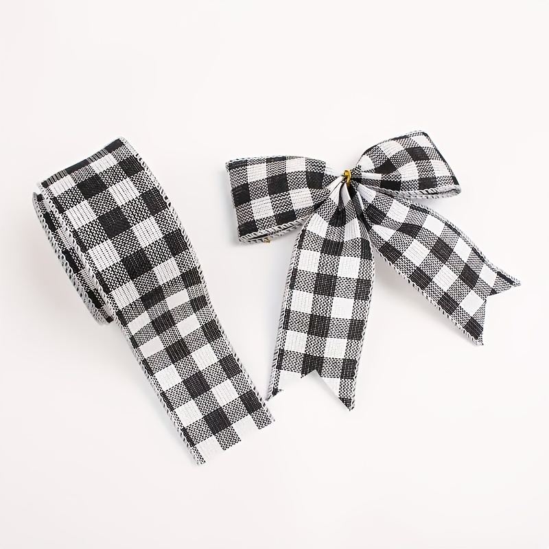 5 Yrads Buffalo Patterned Ribbon Buffalo Checkered Ribbon - Temu