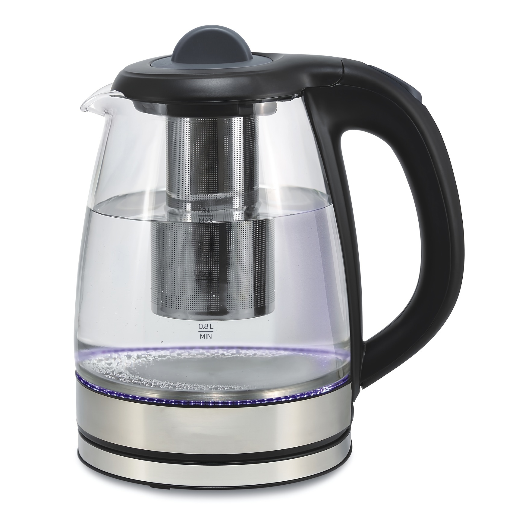 Us Plug 2.2-liter Kitchen Electric Glass Water Kettle,fast Boiling
