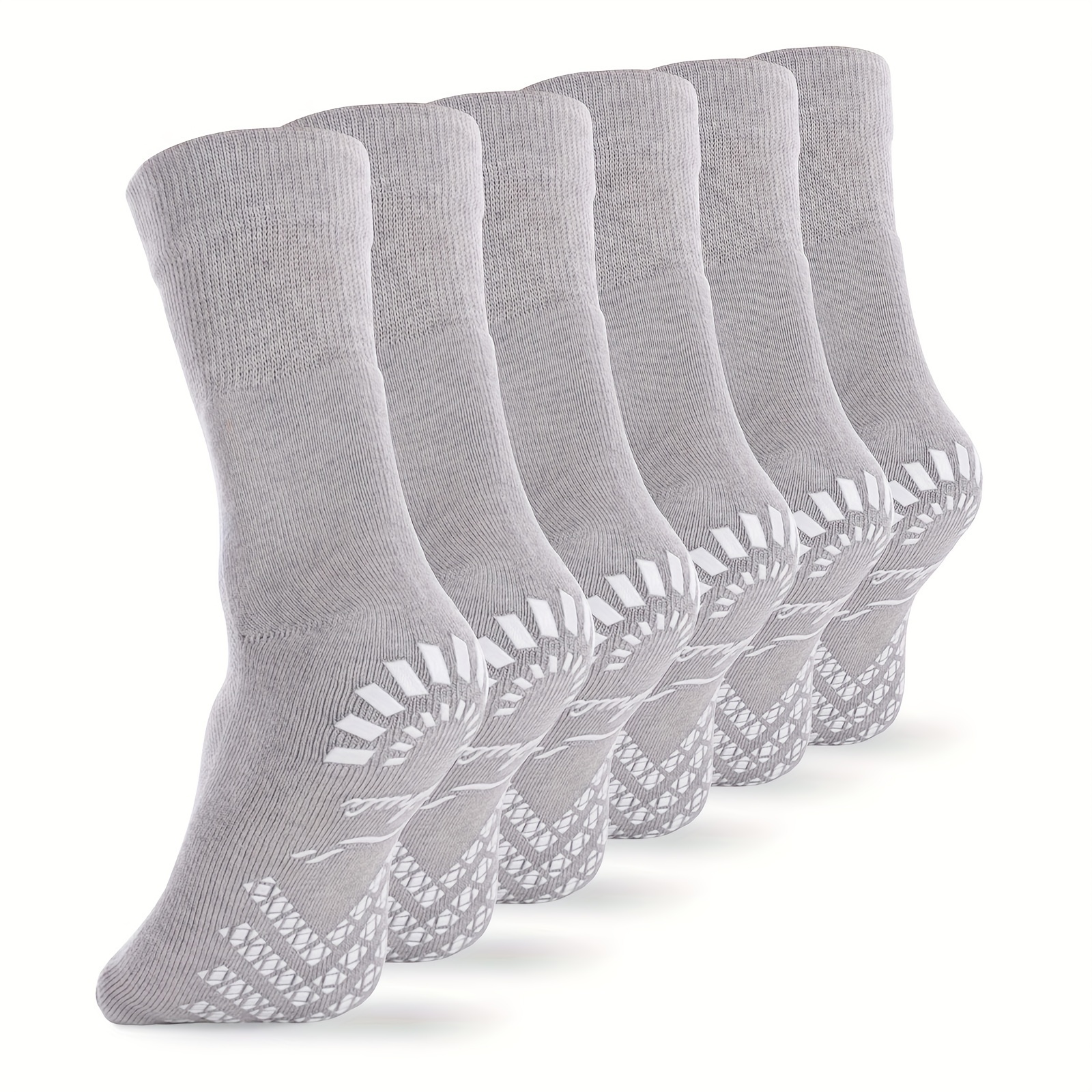 Calcetines para diabéticos para mujeres y hombres, 6 pares de calcetines de  bambú para diabéticos no vinculantes, calcetines extra anchos elásticos