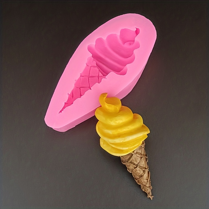 Ice Cream Shaped Chocolate Mold, Simulation Ice Cream Cone