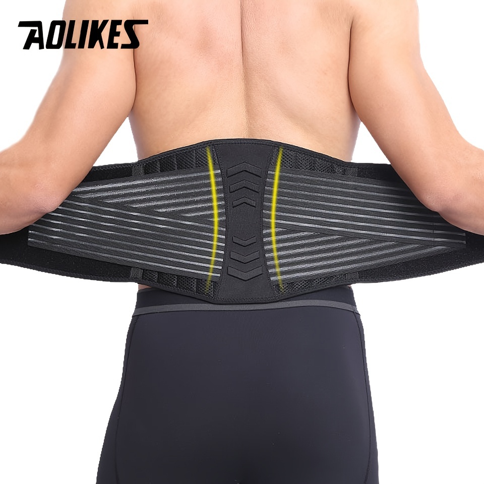 FREETOO Back Brace for Lower Back Pain, Breathable Back Support Belt with  Soft Pad for Men/Women for Work, Lightweight Non-Slip Lumbar Support for