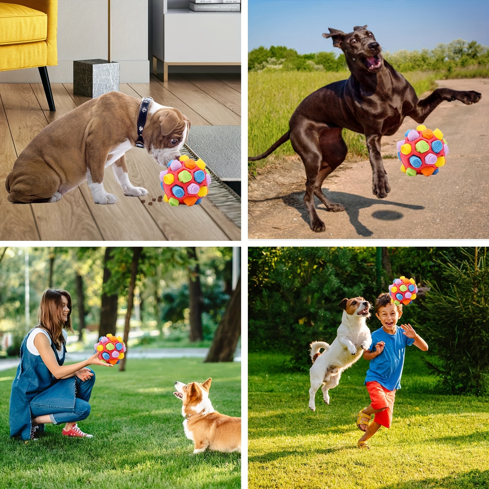 Dog Sniffing Ball Puzzle Toys Slow Dispensing Feeder Foldable Dogs Nose Sniff  Toy Pet Puppy Training Games Intelligence Toy Gift - AliExpress