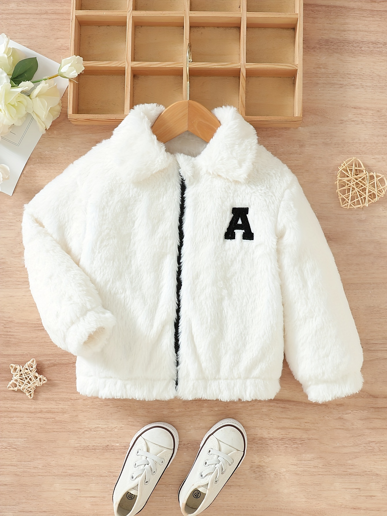 Baby Little Girls Winter Fleece Coat Faux Fur Kids Jacket - Temu