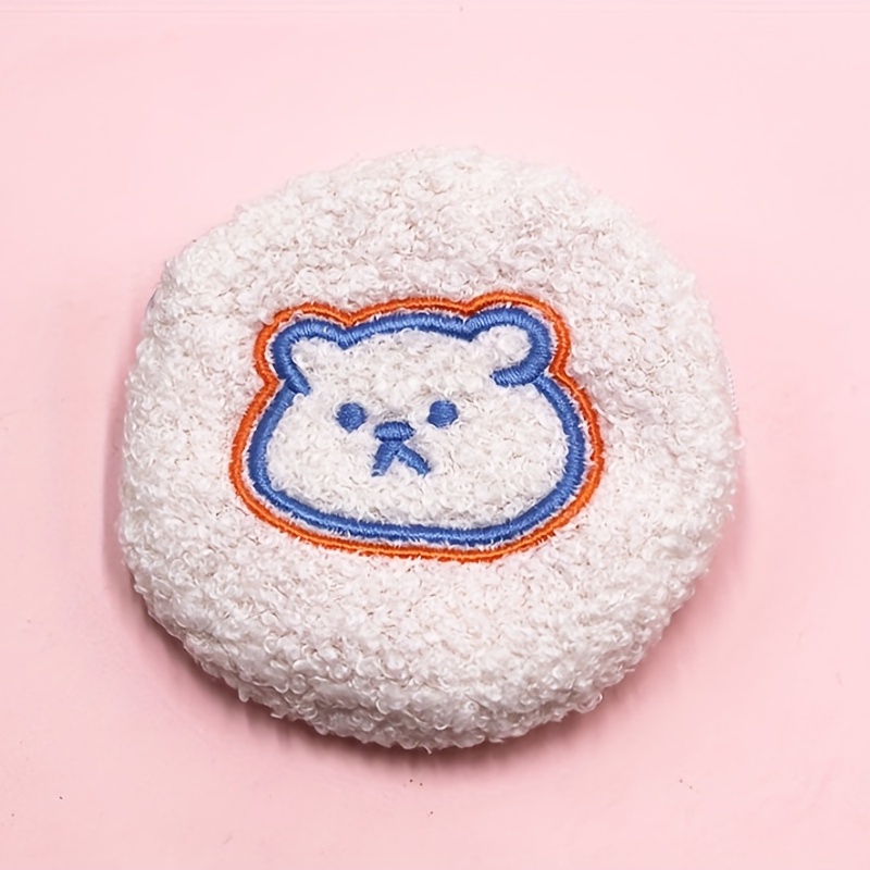 Fuzzy Plush Bag Coin Purse Wallet Earphone Data Cable Storage Key Bag
