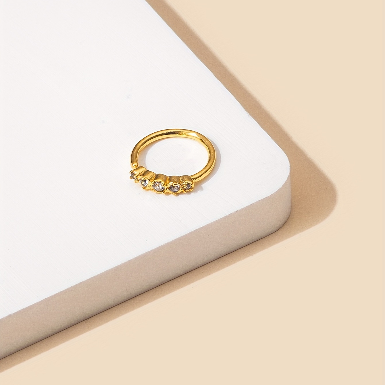 Inlaid Zircon Nose Ring, Bling Bling Style for Women