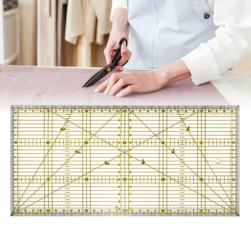 Quilting Ruler Patchwork Ruler Acrylic Quilting Ruler Non Slip Ring