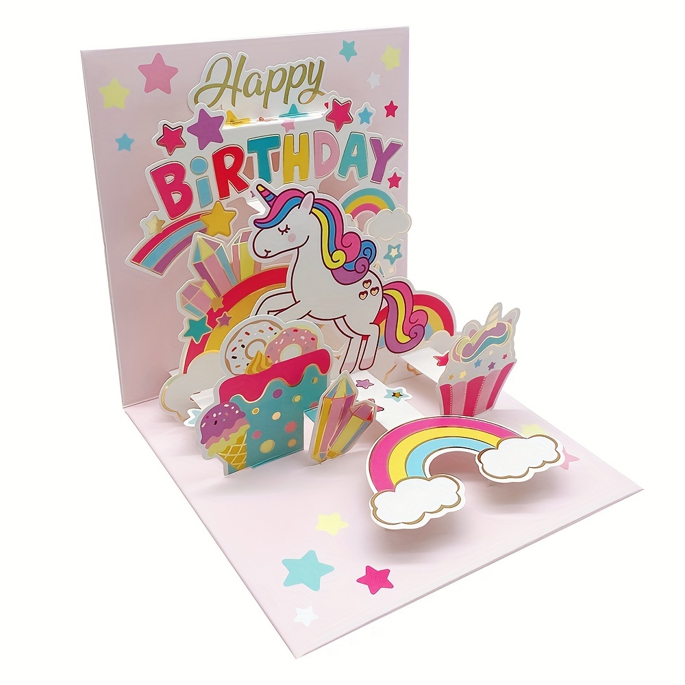 Licorne joyeux anniversaire | Carte de vœux