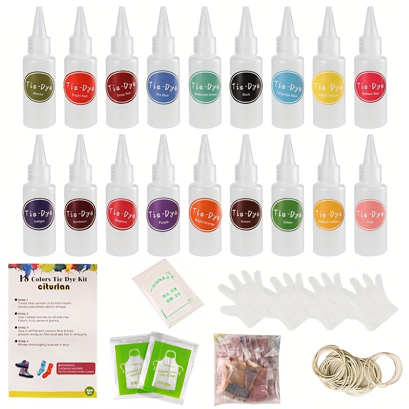 Colors Diy Tie Dye Kit With A Storage Box Diy Fabric Tye Dye - Temu