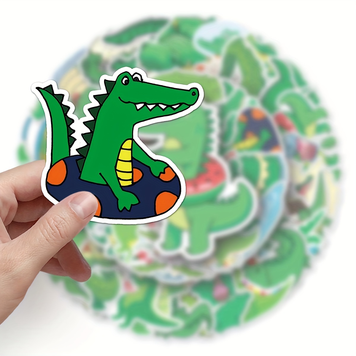 Funny Crocodile Stickers Cartoon Alligator Vinyl Waterproof - Temu Mexico