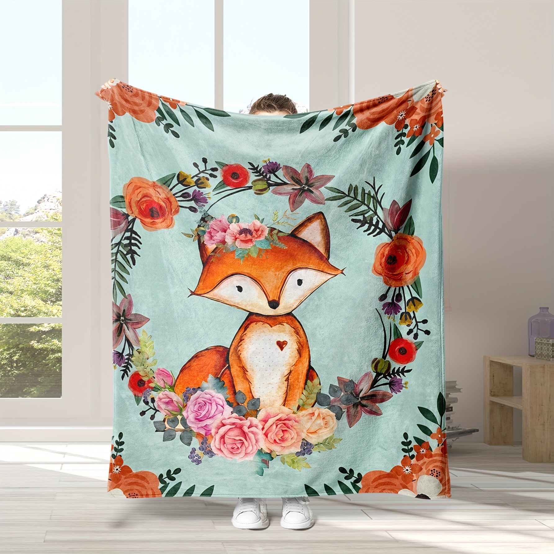 Soft Printed Flannel Bed Blanket Fuzzy Plush Throw Blanket - Temu