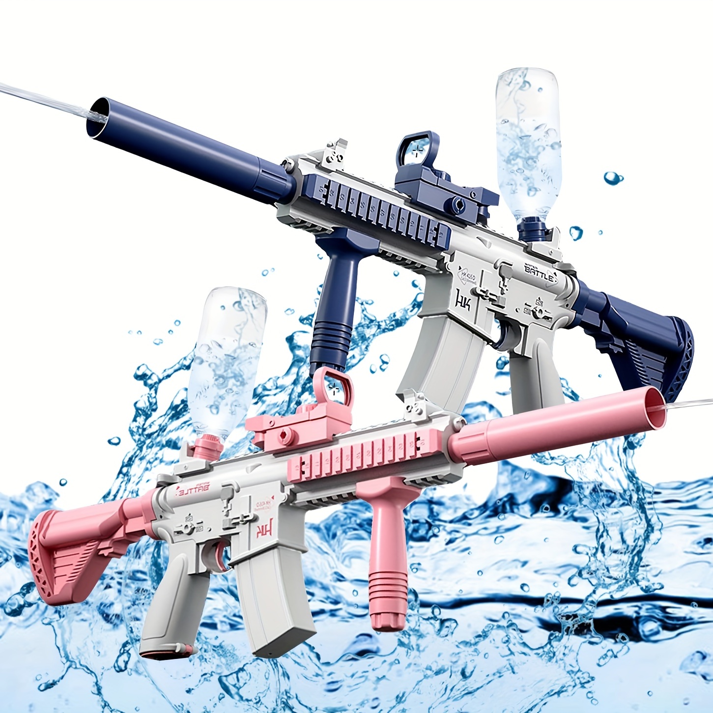 2023 Nouveaux pistolets à eau électriques pour adultes Enfants, puissant  pistolet à eau automatique, tir à l’eau Blaster Jouets de piscine de plage