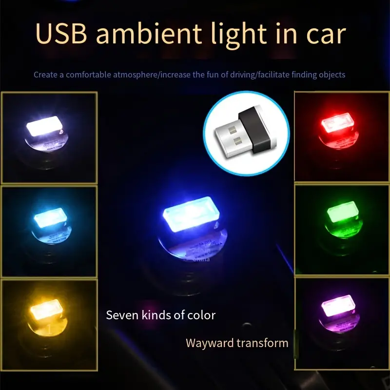 Mini Usb Licht Led Modellbau Auto Atmosphäre Licht Neonlicht - Temu  Switzerland