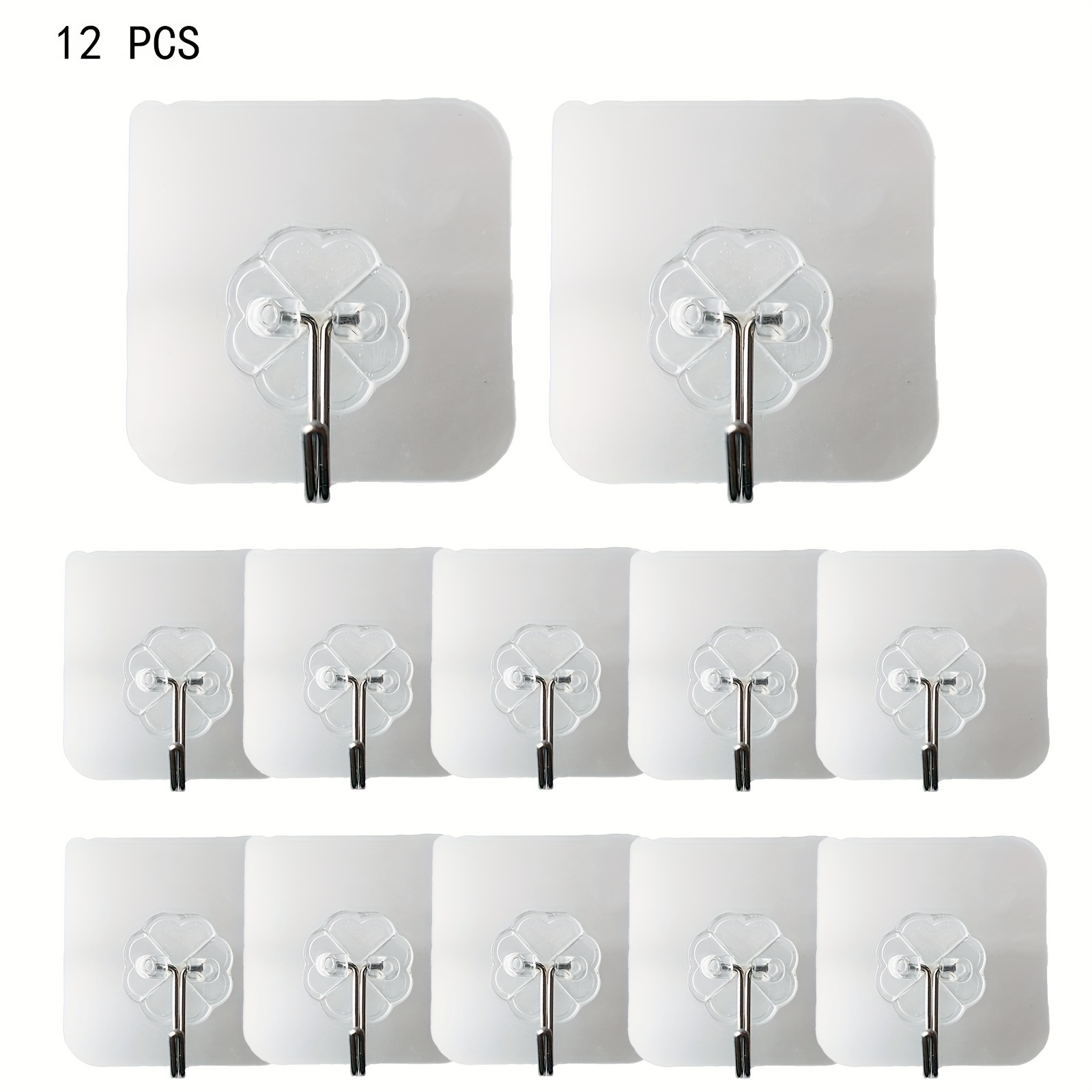 Adhesive Hooks For Hanging Heavy Duty Wall Hooks Self - Temu