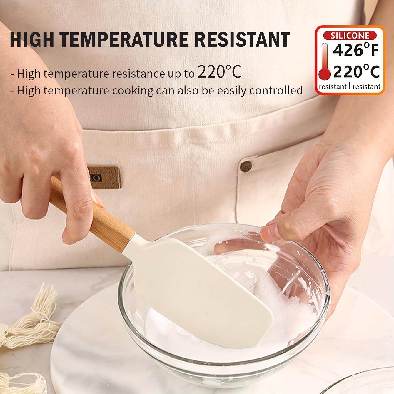 Silicone Scraper Spatula, Food Grade High Temperature Resistant Kitchen  Spatula, Kitchen Utensils - Temu