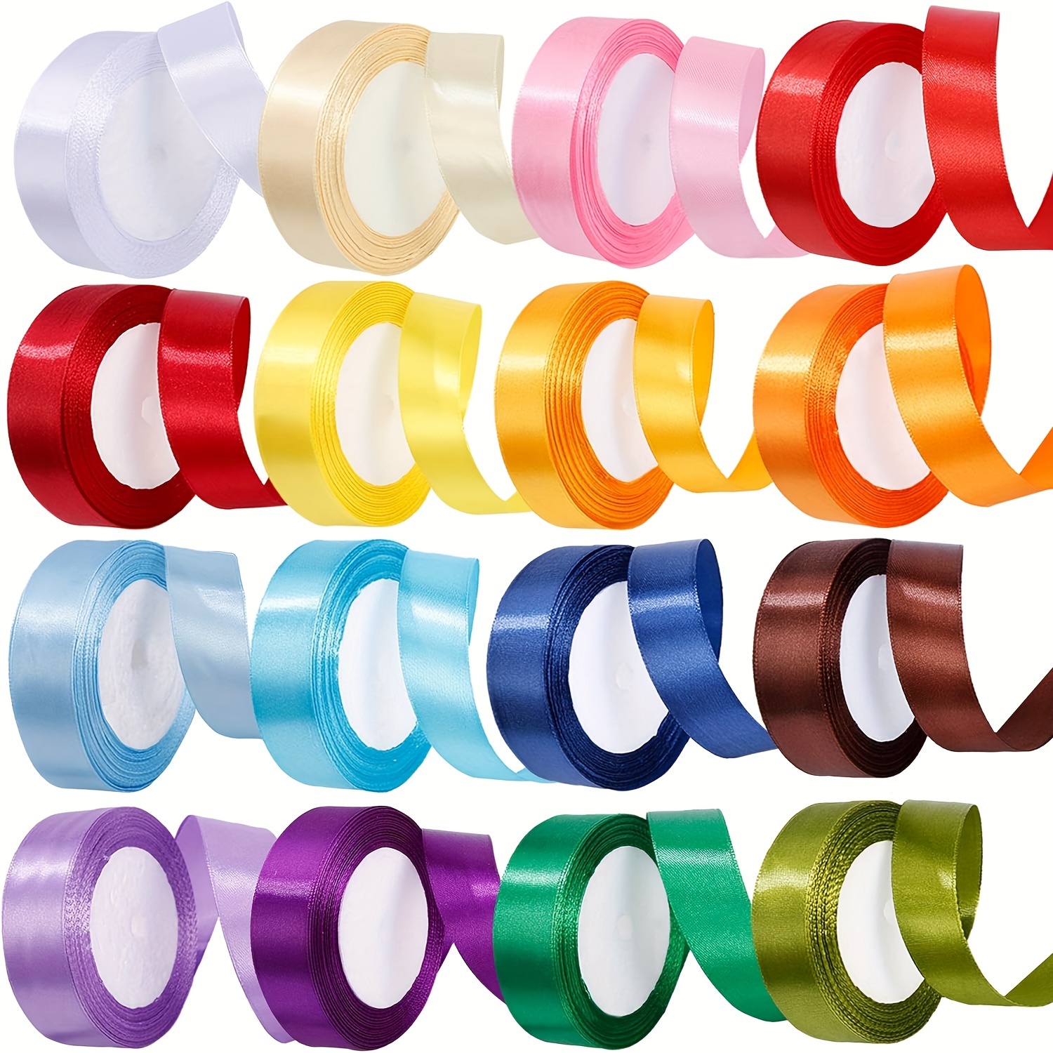 1 Roll, 0.59inch Wide X 3582.68inch, Single Sided Polyester Ribbon, Ribbon  For Crafts, Gifts